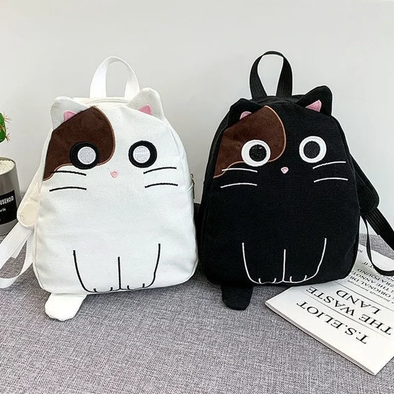 2022 Cute Cat Canvas School Bag Cartoon Embroidery Backpacks Cartoon Girls School Bag Casual Black Printing Rucksack Mochilas
2022 Cute Cat Canvas School Bag Cartoon Embroidery Backpacks Cartoon Girls School Bag Casual Black Printing Rucksack Mochilas