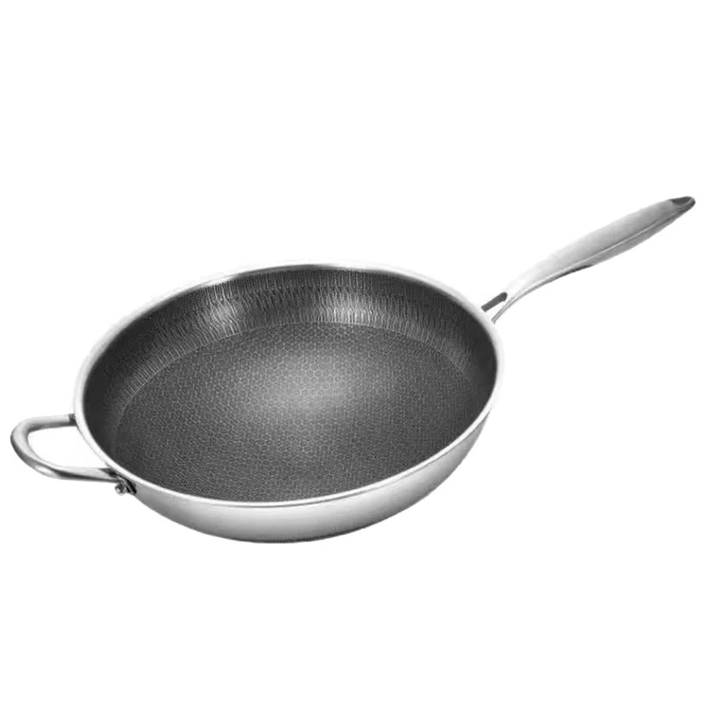 Stainless Steel Wok Honeycomb Structure Frying Pan Double Handles Chinese Wok Lightweight Wok Stir Fry Pan Kitchenware Pan
Stainless Steel Wok Honeycomb Structure Frying Pan Double Handles Chinese Wok Lightweight Wok Stir Fry Pan Kitchenware Pan