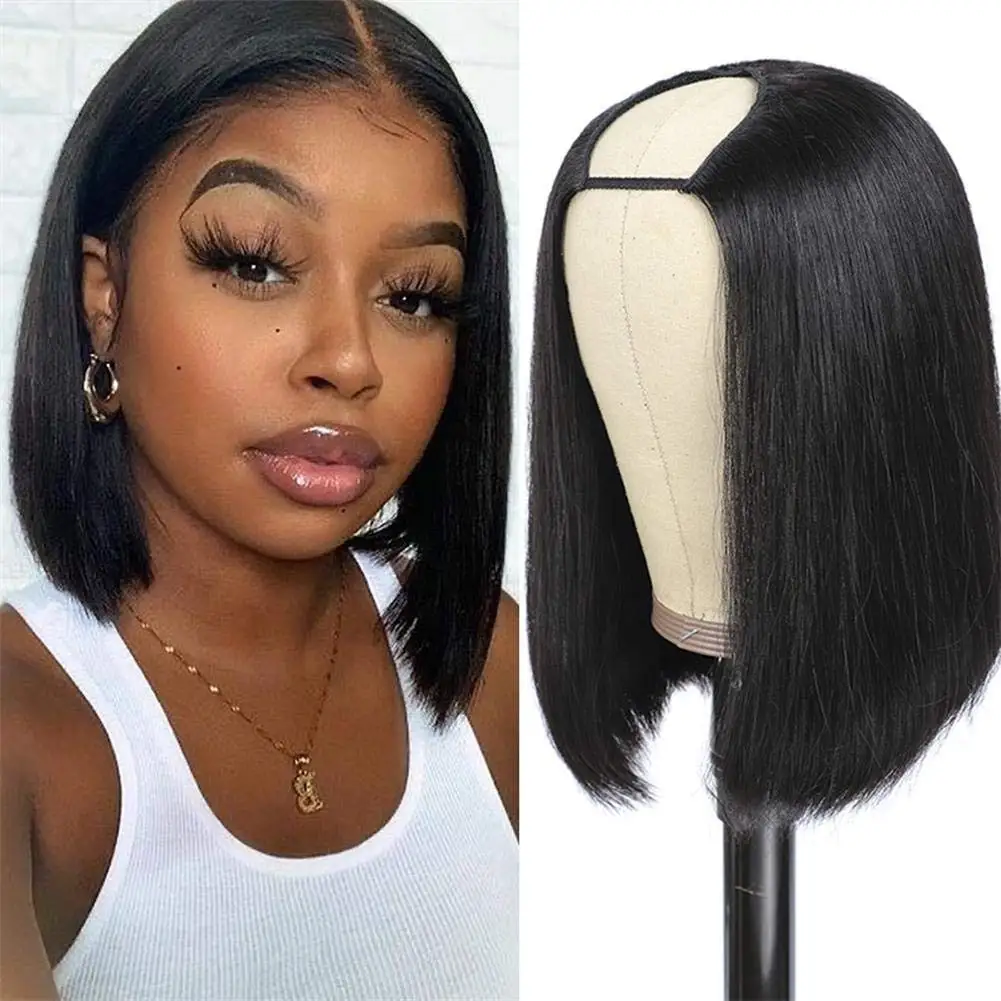 Bone Straight Short Bob Wig U Part Wigs For Women Brazilian Remy Hair V Part Wigs Glueless Human Hair Wigs Natural Black
Bone Straight Short Bob Wig U Part Wigs For Women Brazilian Remy Hair V Part Wigs Glueless Human Hair Wigs Natural Black