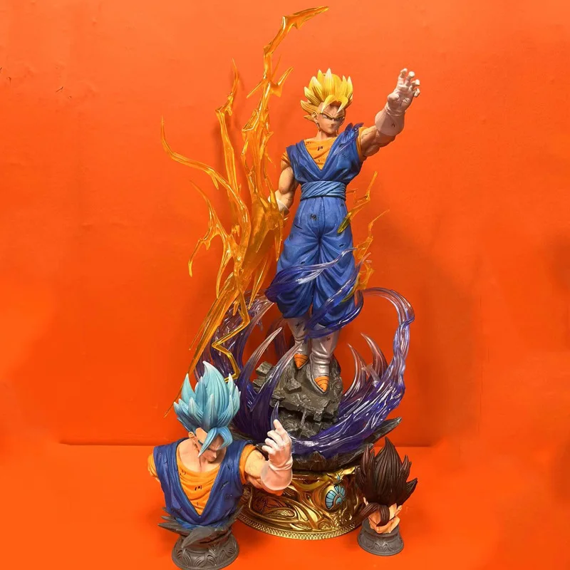 Anime Dragon Ball Super Saiyan Vegetto GK Three Head PVC Action Figure Collectible Model Doll Toy 50cm
Anime Dragon Ball Super Saiyan Vegetto GK Three Head PVC Action Figure Collectible Model Doll Toy 50cm