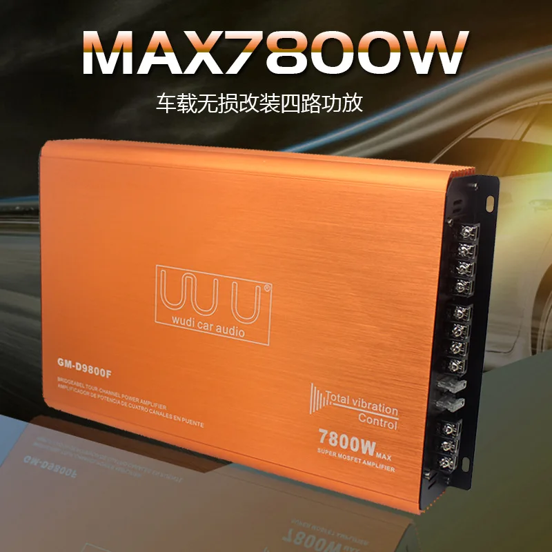 New Car Audio Car Four Way Amplifier 4-Channel High Power 9800F Amplifier Aluminum Alloy Case Fever Level
New Car Audio Car Four Way Amplifier 4-Channel High Power 9800F Amplifier Aluminum Alloy Case Fever Level