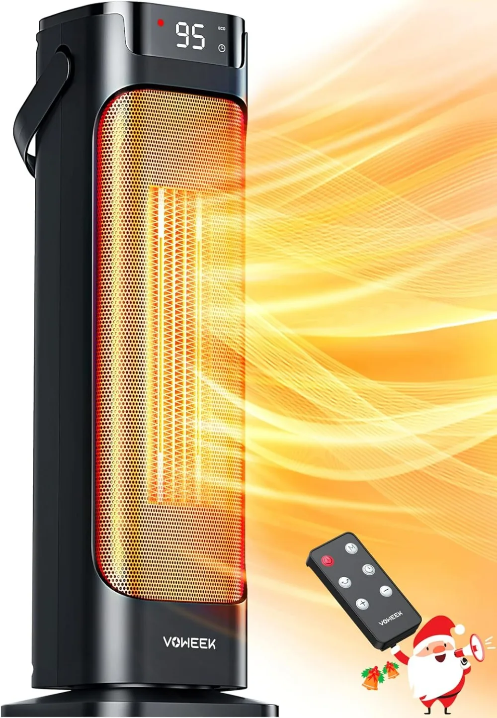 24" Space Heater, 1500W PTC Fast Heating Ceramic Heater for Office, Large Room, Indoor Use, Bedroom
24" Space Heater, 1500W PTC Fast Heating Ceramic Heater for Office, Large Room, Indoor Use, Bedroom