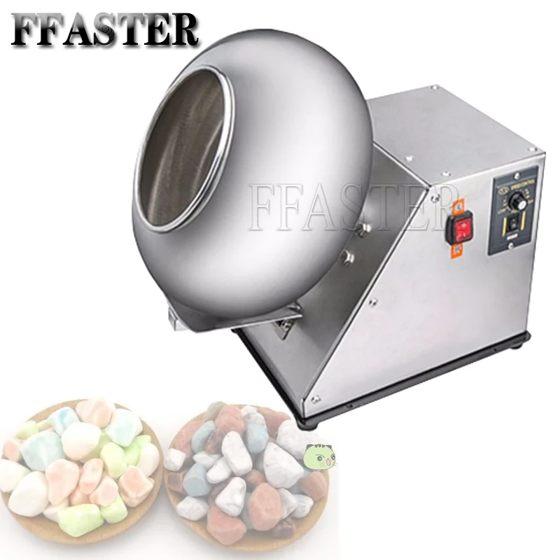 

Commercial Chocolate Sugar Coating Polishing Machine 500w Food Wrapping Chaff Rolling Drying Machines