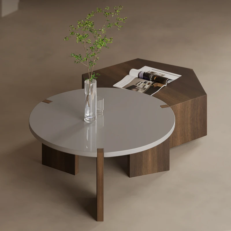 Italian Minimalist Tea Table Combination round Imported Smoked Wood Leather Tea Table
Italian Minimalist Tea Table Combination round Imported Smoked Wood Leather Tea Table