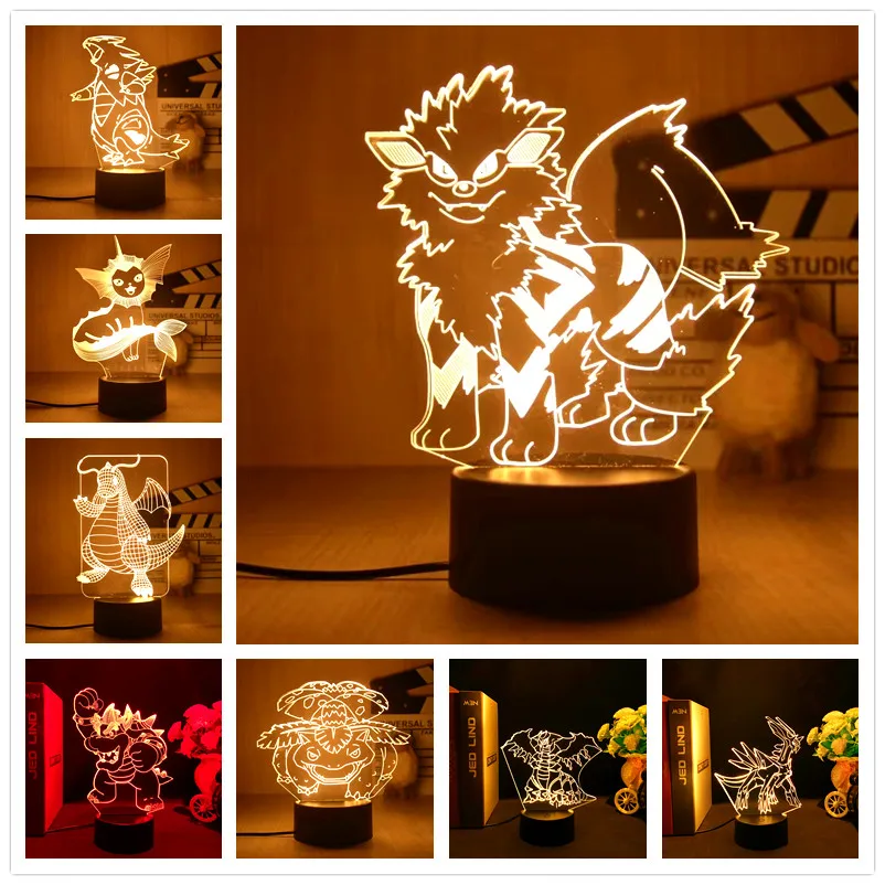 3d Lamp Pokemon Anime Figure Arcanine Dialga Giratina Dragonite Action Figurine Toys Home Decoartion Night Light Kids Model Gift
3d Lamp Pokemon Anime Figure Arcanine Dialga Giratina Dragonite Action Figurine Toys Home Decoartion Night Light Kids Model Gift