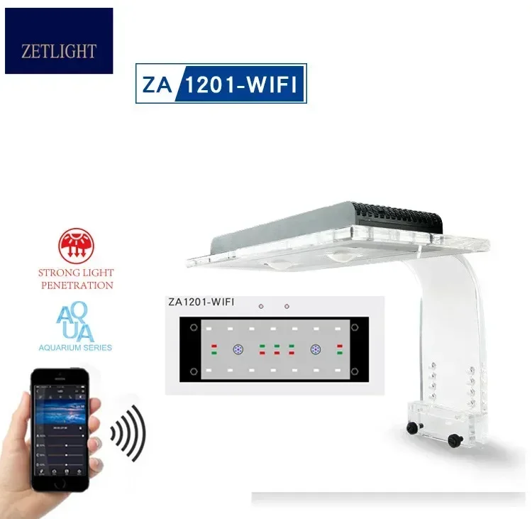Zetlight ZA1201WIFI Full Spectrum Seawater Coral Lamp APP control Aquarium Light SPS LPS
Zetlight ZA1201WIFI Full Spectrum Seawater Coral Lamp APP control Aquarium Light SPS LPS
