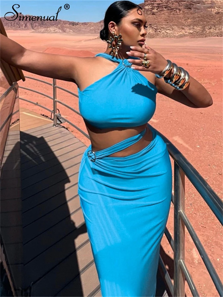 Simenual Elegant Sleeveless Bodycon Maxi Dress Chic Pearl Chain Hollow Out Long Dresses Women Sexy Backless Prom Party Outfits
Simenual Elegant Sleeveless Bodycon Maxi Dress Chic Pearl Chain Hollow Out Long Dresses Women Sexy Backless Prom Party Outfits