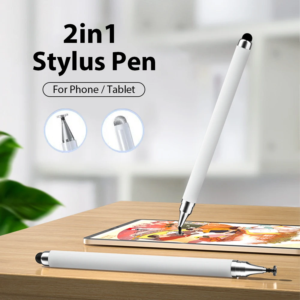 

2 In 1 Stylus Pen For Iphone 15 Samsung Phone Android Cellphone Tablet For Ipad Air Universal Touch Pencil Drawing Screen Pencil