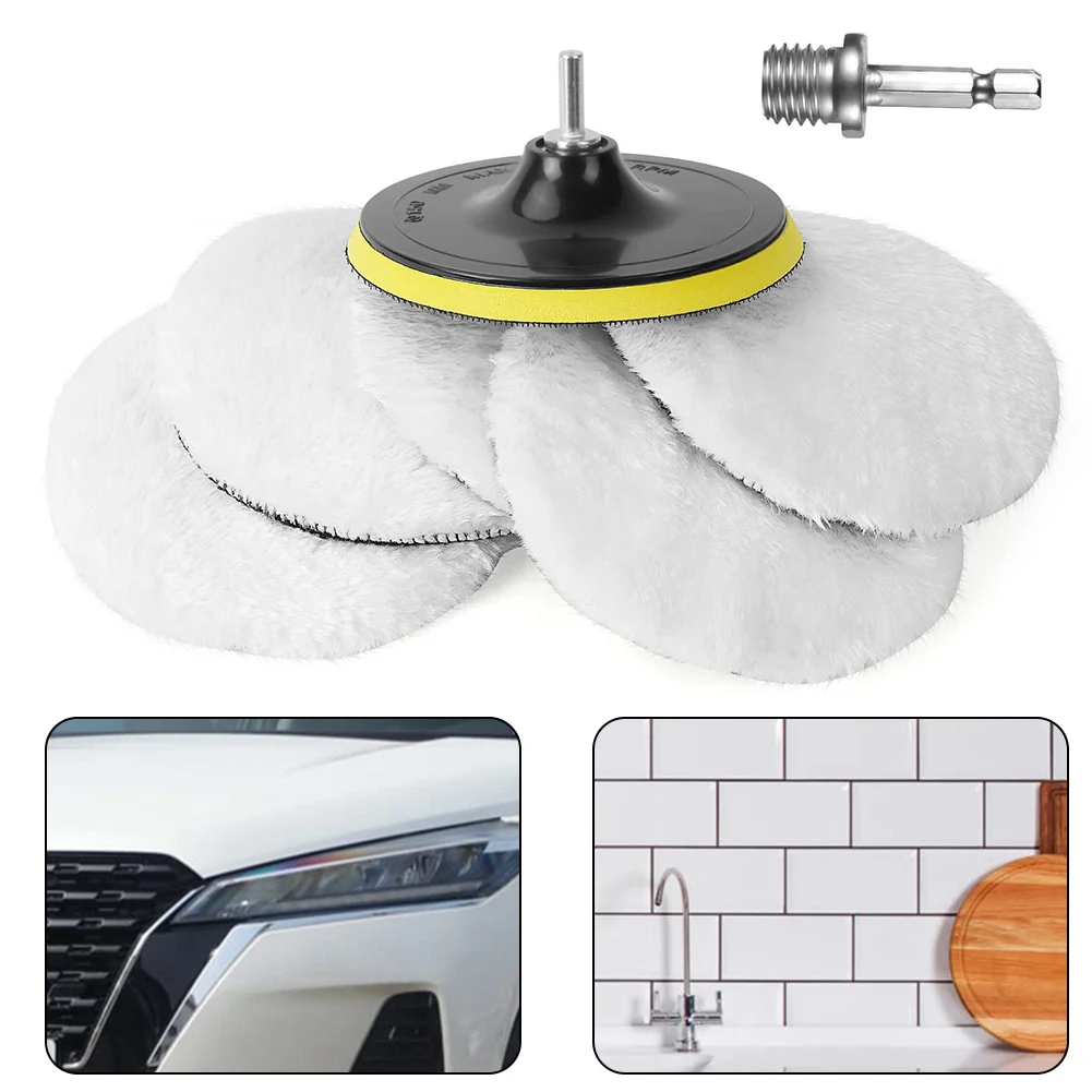 8x Buffing Polishing Pads Accessories Car Polisher Pad Increased Safety Set Universal Wool Wheel Mop High Grade
8x Buffing Polishing Pads Accessories Car Polisher Pad Increased Safety Set Universal Wool Wheel Mop High Grade