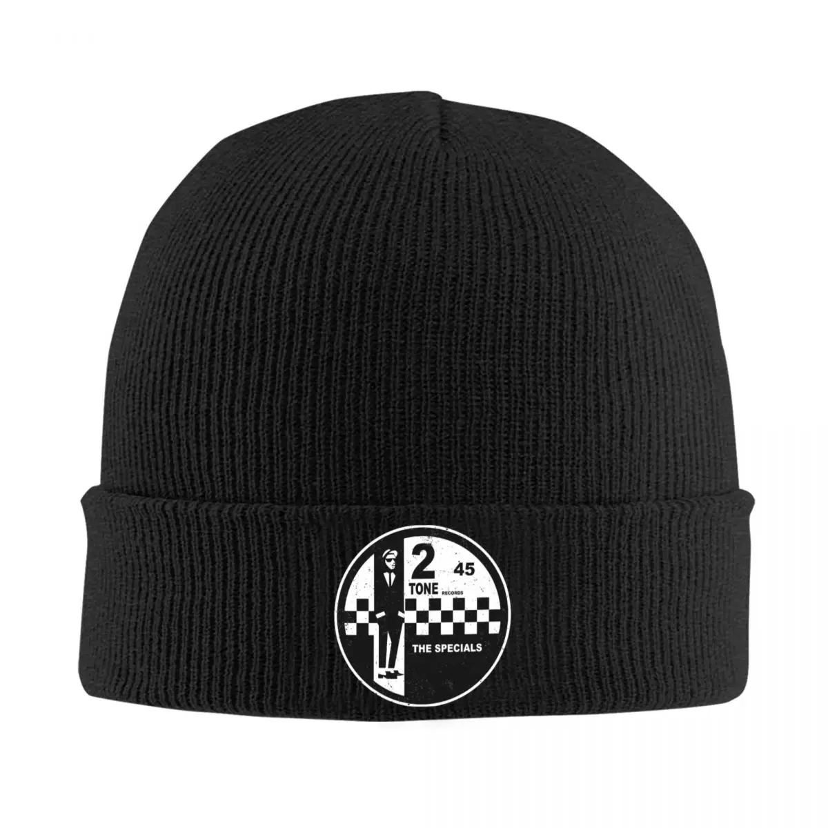 

2 Tone Records The Specials Ska Revival Knitted Hat Beanie Winter Hat Warm Punk Two Tone 2Tone Ska-rock Cap for Men Women Gifts