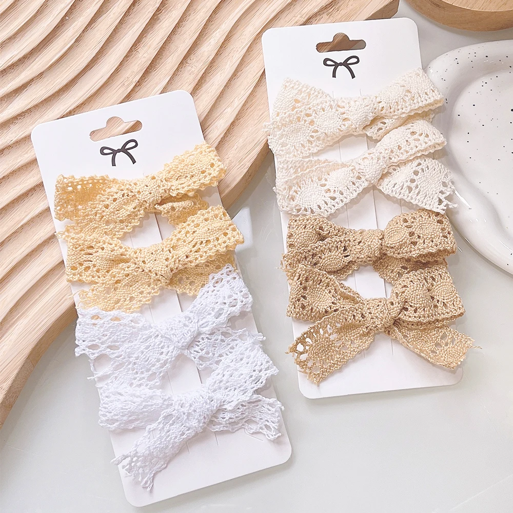 4Pcs/Set Baby Sweet Lace Bowknot Hair Clips for Girls Newborn Boutique Bows Hairpins Barrettes Headwear Kids Hair Accessories
4Pcs/Set Baby Sweet Lace Bowknot Hair Clips for Girls Newborn Boutique Bows Hairpins Barrettes Headwear Kids Hair Accessories