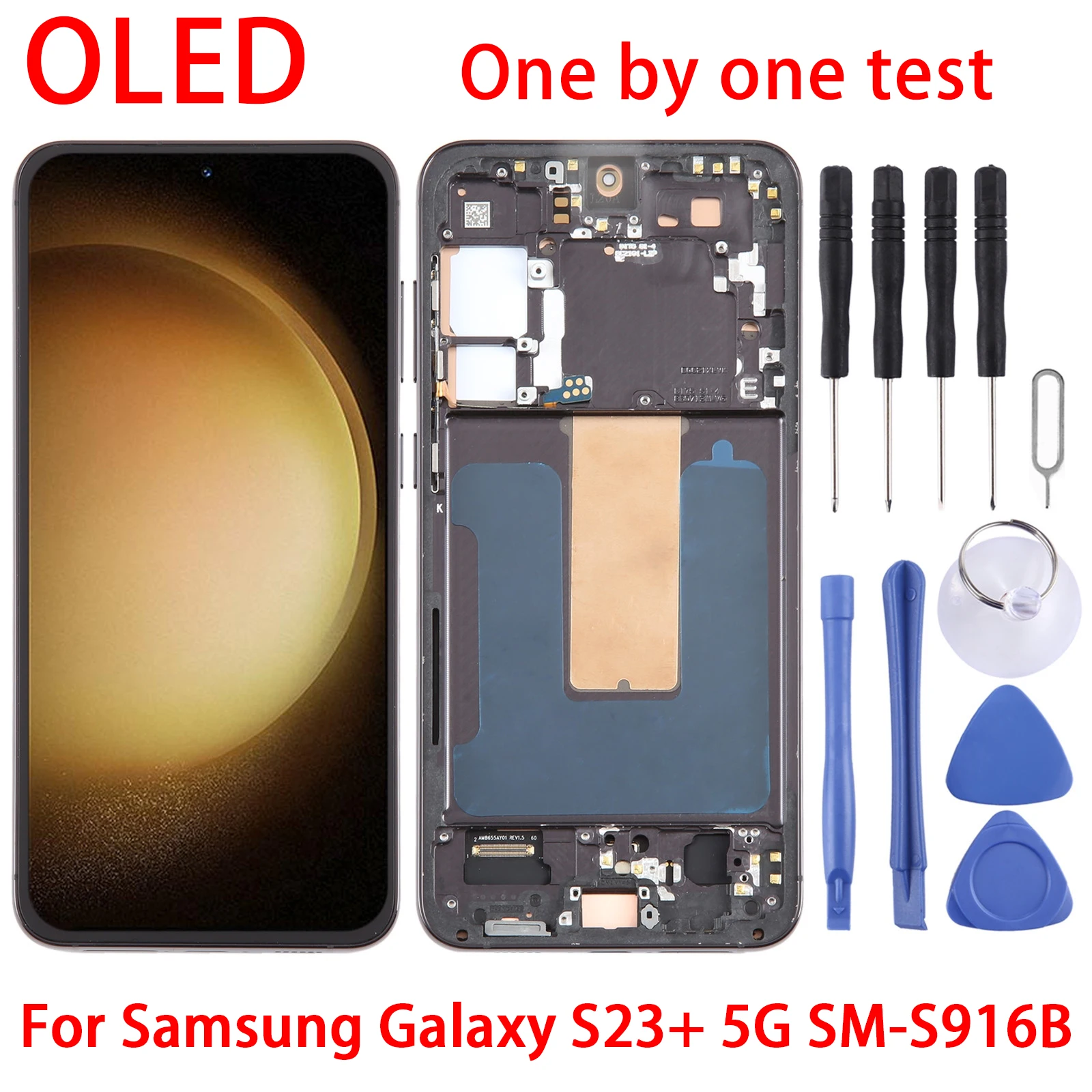 For Samsung Galaxy S23+ 5G SM-S916B OLED LCD Screen Digitizer Full Assembly with Frame
For Samsung Galaxy S23+ 5G SM-S916B OLED LCD Screen Digitizer Full Assembly with Frame