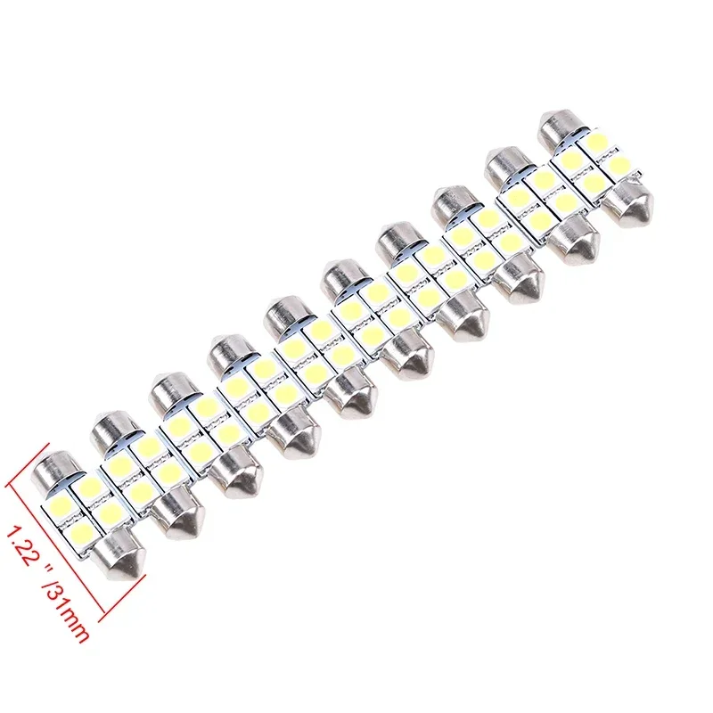 POSSBAY 10 шт. DC12V Festoon Dome светильник автомобильные лампы White 4SMD, внутренний источник, чтение карты, двери, номерного знака, аксессуары
POSSBAY 10 шт. DC12V Festoon Dome светильник автомобильные лампы White 4SMD, внутренний источник, чтение карты, двери, номерного знака, аксессуары