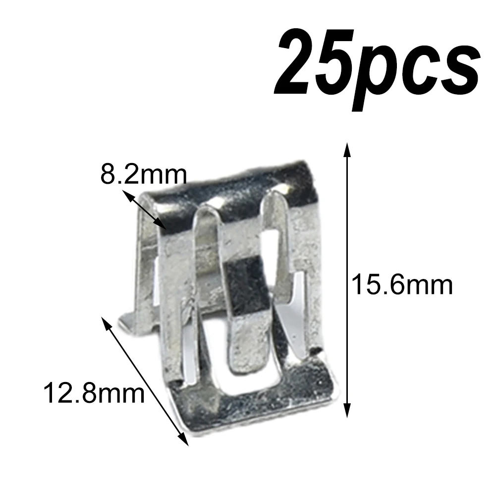 25x Metal Fastener Clips 1/2" X 5/8" Car Retainer Moulding Trim 16662182 11588650 Car Dashboard Side Panel Audio Clip
25x Metal Fastener Clips 1/2" X 5/8" Car Retainer Moulding Trim 16662182 11588650 Car Dashboard Side Panel Audio Clip