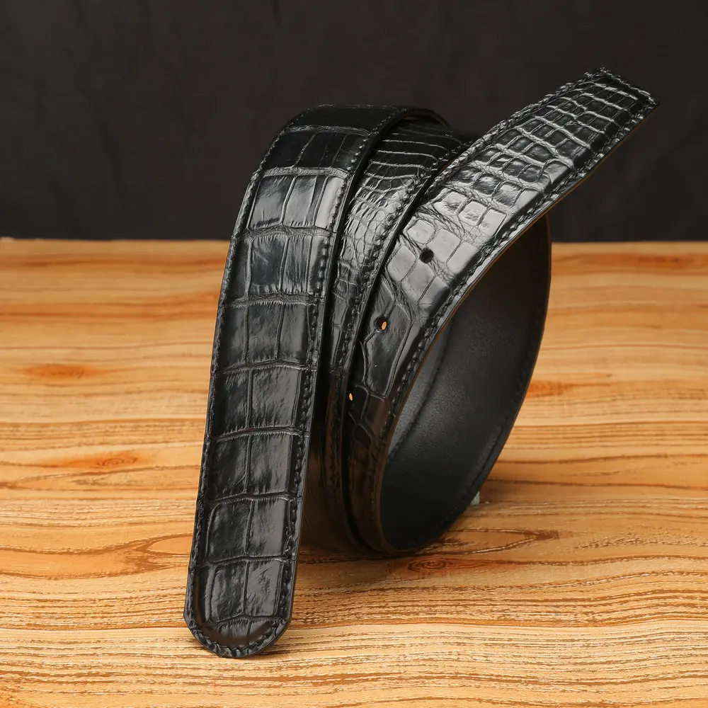 Round Head No Splicing Crocodile Belly Belt Business Men's Belt Genuine Leather Smooth Buckle Plate Buckle 3.8 Wide Belt 45
Round Head No Splicing Crocodile Belly Belt Business Men's Belt Genuine Leather Smooth Buckle Plate Buckle 3.8 Wide Belt 45