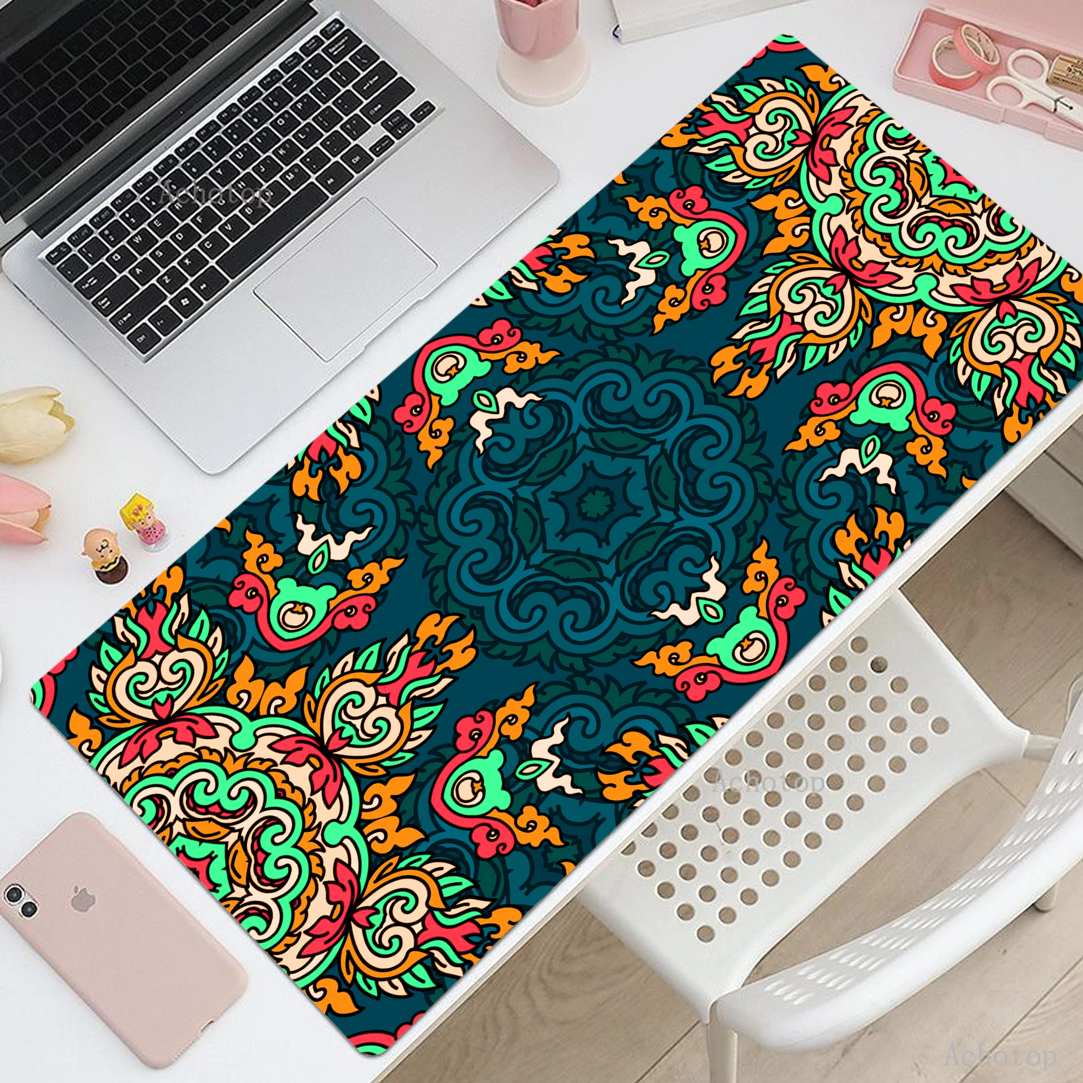 

Persian Carpet Mouse Pad Large Computer Mousepad Gamer Desk Mats XXL Gaming Accessories Keyboard Pads Big Soft Rubber Mouse Mat