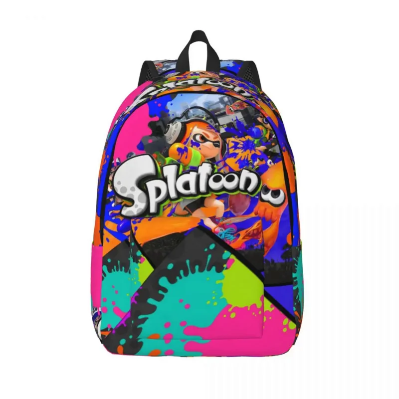 

Splatoon Cartoon Backpack for Boy Girl Kids Student School Bookbag Game Graffiti Canvas Daypack Kindergarten Primary Bag