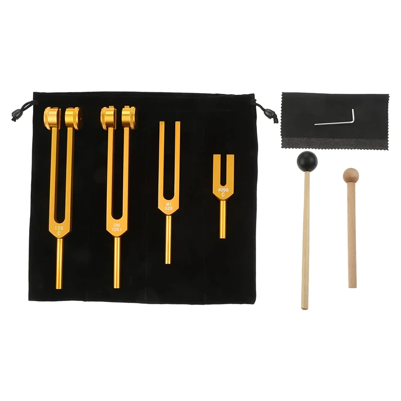 4Pcs Tuning Fork Set (4096C, MI528, 128C, OM136.1),Body Tuning Forks for Chakra Set, Sound
4Pcs Tuning Fork Set (4096C, MI528, 128C, OM136.1),Body Tuning Forks for Chakra Set, Sound