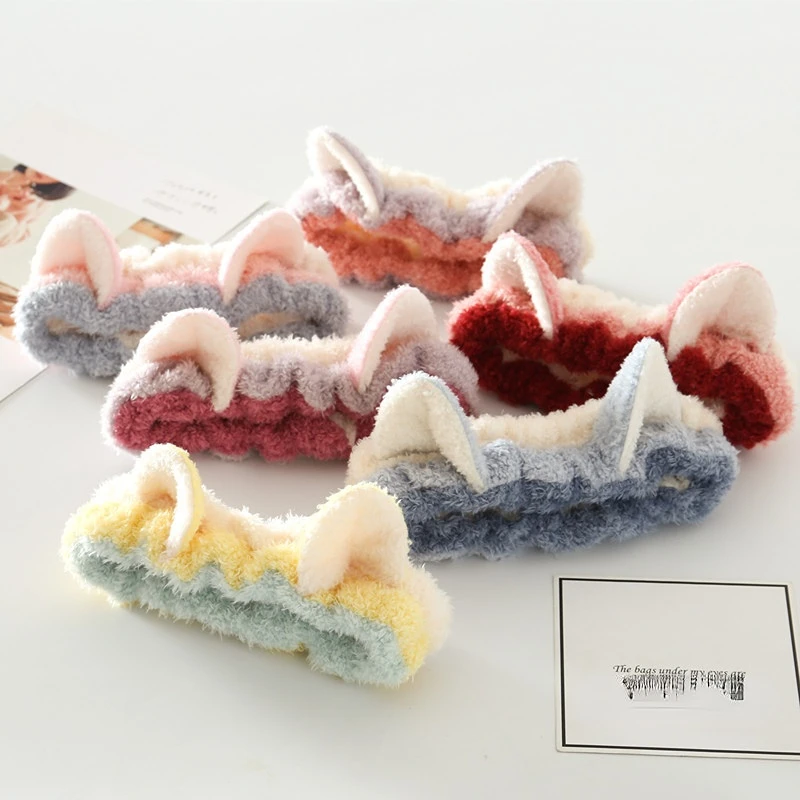 Three-Color Ring Cute Three-Dimensional Cat Ear Hair Band Face Wash Makeup Color Matching Elastic HairBand Headband
Three-Color Ring Cute Three-Dimensional Cat Ear Hair Band Face Wash Makeup Color Matching Elastic HairBand Headband
