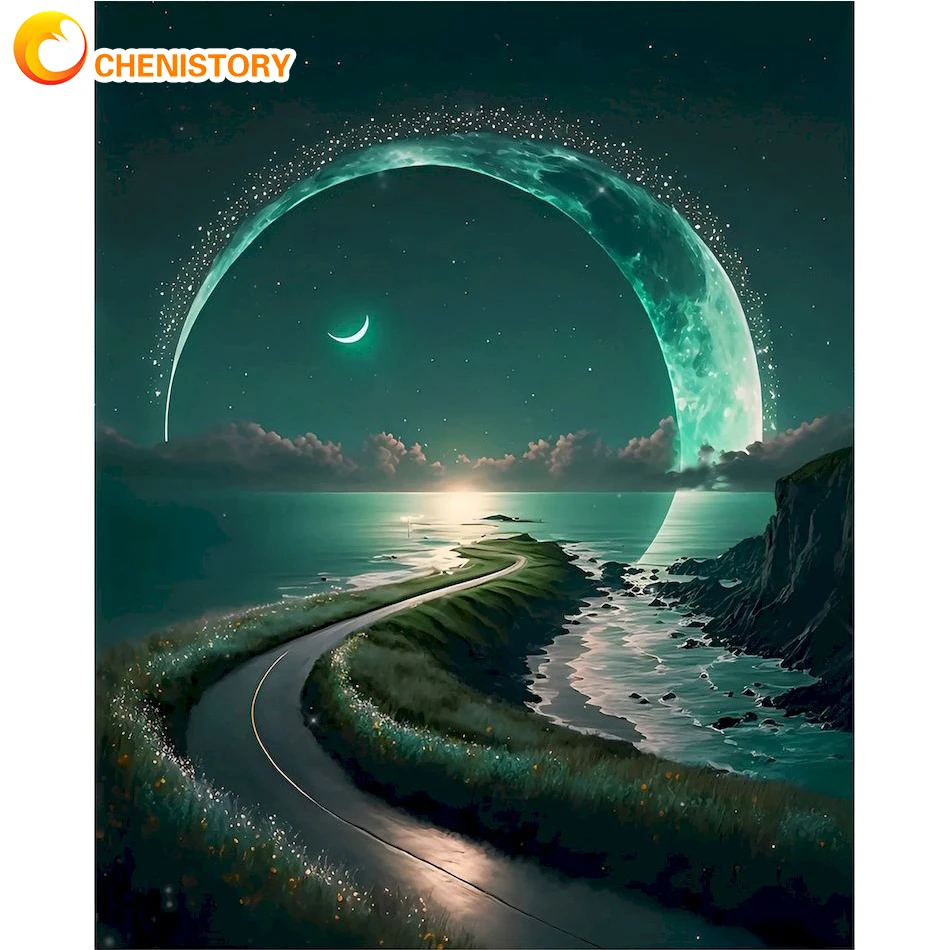 CHENISTORY DIY 5D Diamond Mosaic Landscape Picture Of Rhinestones Diamond Embroidery Night View Paintings Handmade Home Decor
CHENISTORY DIY 5D Diamond Mosaic Landscape Picture Of Rhinestones Diamond Embroidery Night View Paintings Handmade Home Decor