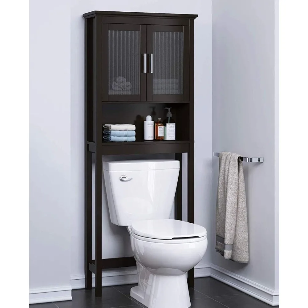 Bathroom Cabinets,Toilet Storage Cabinet withTempered Glass Doors, Bathroom Organizer Above Toilet Bathroom Cabinets, Espresso
Bathroom Cabinets,Toilet Storage Cabinet withTempered Glass Doors, Bathroom Organizer Above Toilet Bathroom Cabinets, Espresso