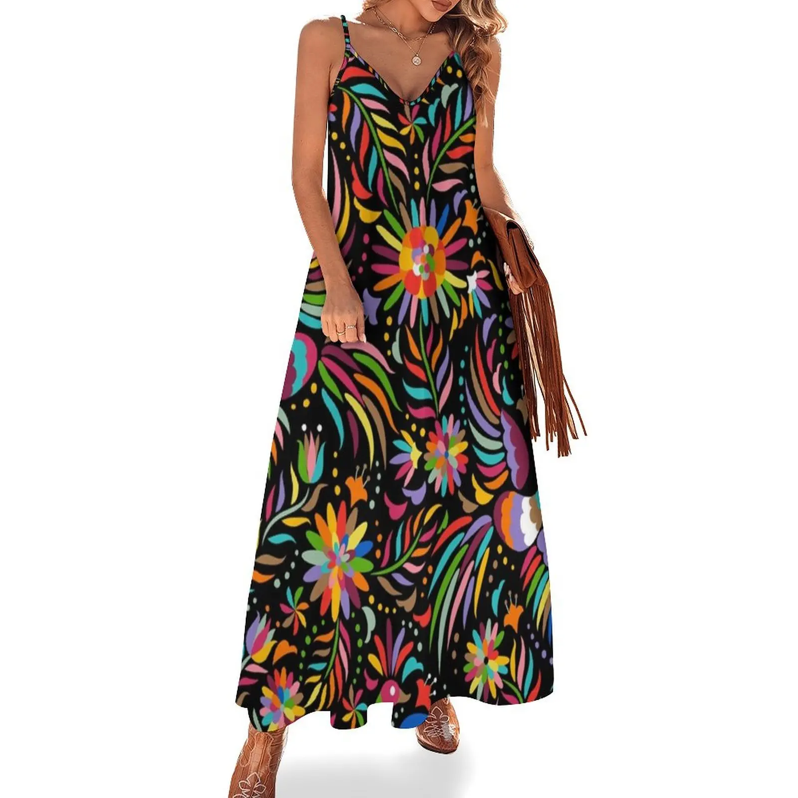 Traditional Mexican Colorful Sleeveless Dress Women's summer dress women's clothing trend 2024
Traditional Mexican Colorful Sleeveless Dress Women's summer dress women's clothing trend 2024