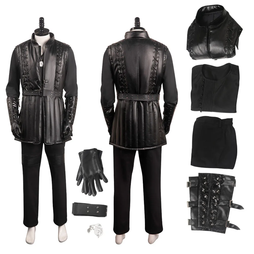 Wizard 3 Geralt Cosplay Costume Top Pants Outfits Halloween Carnival Party Disguise RolePlay Suit For Men Male Adults
Wizard 3 Geralt Cosplay Costume Top Pants Outfits Halloween Carnival Party Disguise RolePlay Suit For Men Male Adults