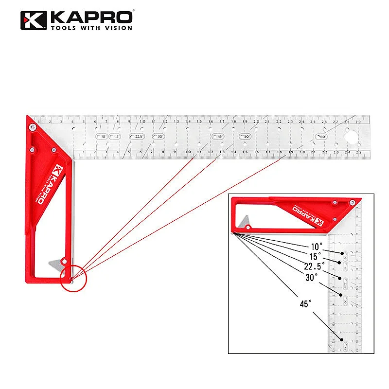 Kapro 25/30/40cm Stainless Steel Joiner Swanson Metal Square Angle Marking Right Ruler Try Carpenter Square For Woodworker
Kapro 25/30/40cm Stainless Steel Joiner Swanson Metal Square Angle Marking Right Ruler Try Carpenter Square For Woodworker