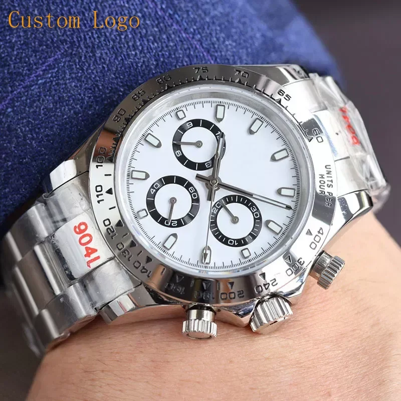 

Custom Logo High Quality Automatic Watch for Men Chronograph Sport Mens Watches Mechanical Wristwatch Man Stainless Steel Clock
