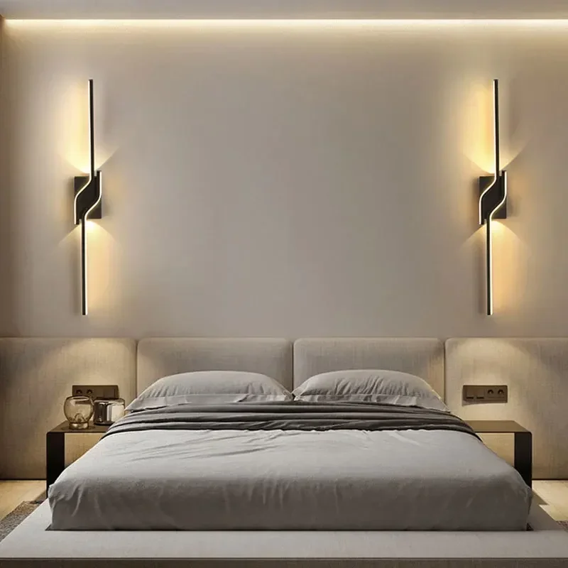 

Скандинавская светодиодная настенная лампа, прикроватный декоративный настенный светильник, Бра 110 В 220 В, домашнее освещение для гостиной, столовой, спальни, лестницы