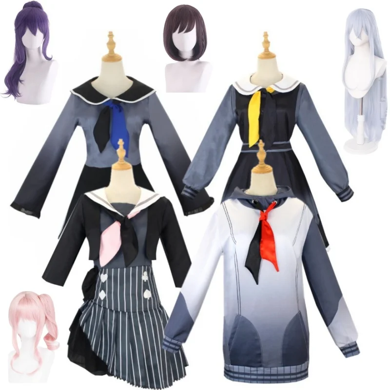 

Project Sekai Colorful Stage! Feat.At 25 O'clock Nightcode Akiyama Mizuki Yoisaki Kanade Ena Mafuyu Outfit Cosplay Costume Wig