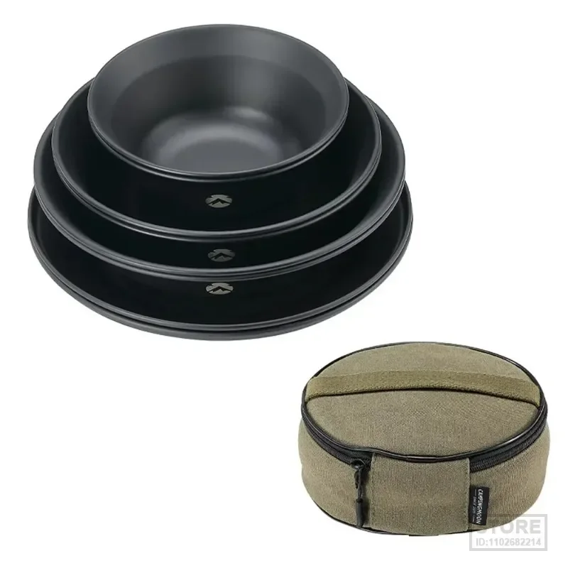Stainless Steel Ti-coated Tableware Set Outdoor Portable dinnerware Kit Camping Picnic BBQ Bowl and Plate Kits with Storage Bag
Stainless Steel Ti-coated Tableware Set Outdoor Portable dinnerware Kit Camping Picnic BBQ Bowl and Plate Kits with Storage Bag