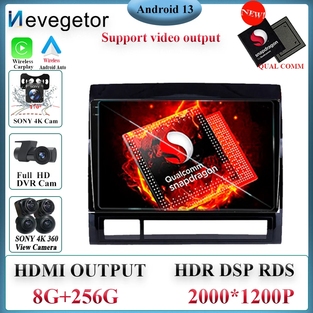 Android 13 Qualcomm snapdragon Carplay For Toyota Tacoma 2 HILUX 2005 - 2013 Car Radio Player GPS Stereo Navi Head Unit DSP RDS
Android 13 Qualcomm snapdragon Carplay For Toyota Tacoma 2 HILUX 2005 - 2013 Car Radio Player GPS Stereo Navi Head Unit DSP RDS
