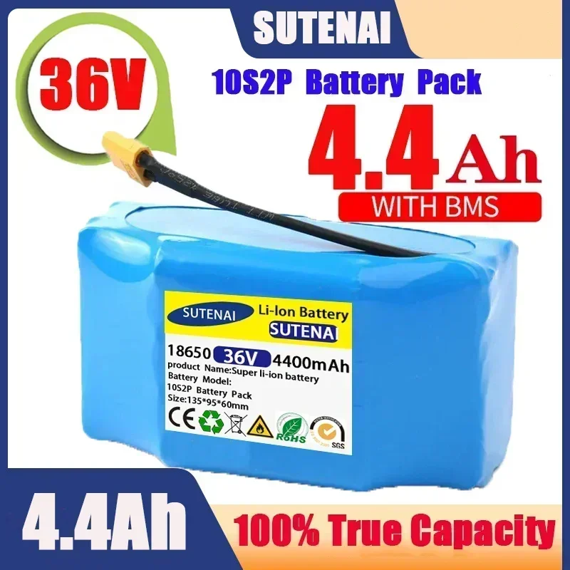 36V Rechargeable Li-ion Battery Pack 12000mAh 12Ah Lithium Ion Cell For Electric Self Balance Scooter Hoverboard Unicycle
36V Rechargeable Li-ion Battery Pack 12000mAh 12Ah Lithium Ion Cell For Electric Self Balance Scooter Hoverboard Unicycle