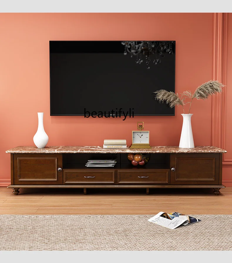 American Country Marble TV Cabinet European Style Solid Wood TV Cabinet Coffee Table Assemblage Zone Bookcase Wine Cabinet
American Country Marble TV Cabinet European Style Solid Wood TV Cabinet Coffee Table Assemblage Zone Bookcase Wine Cabinet