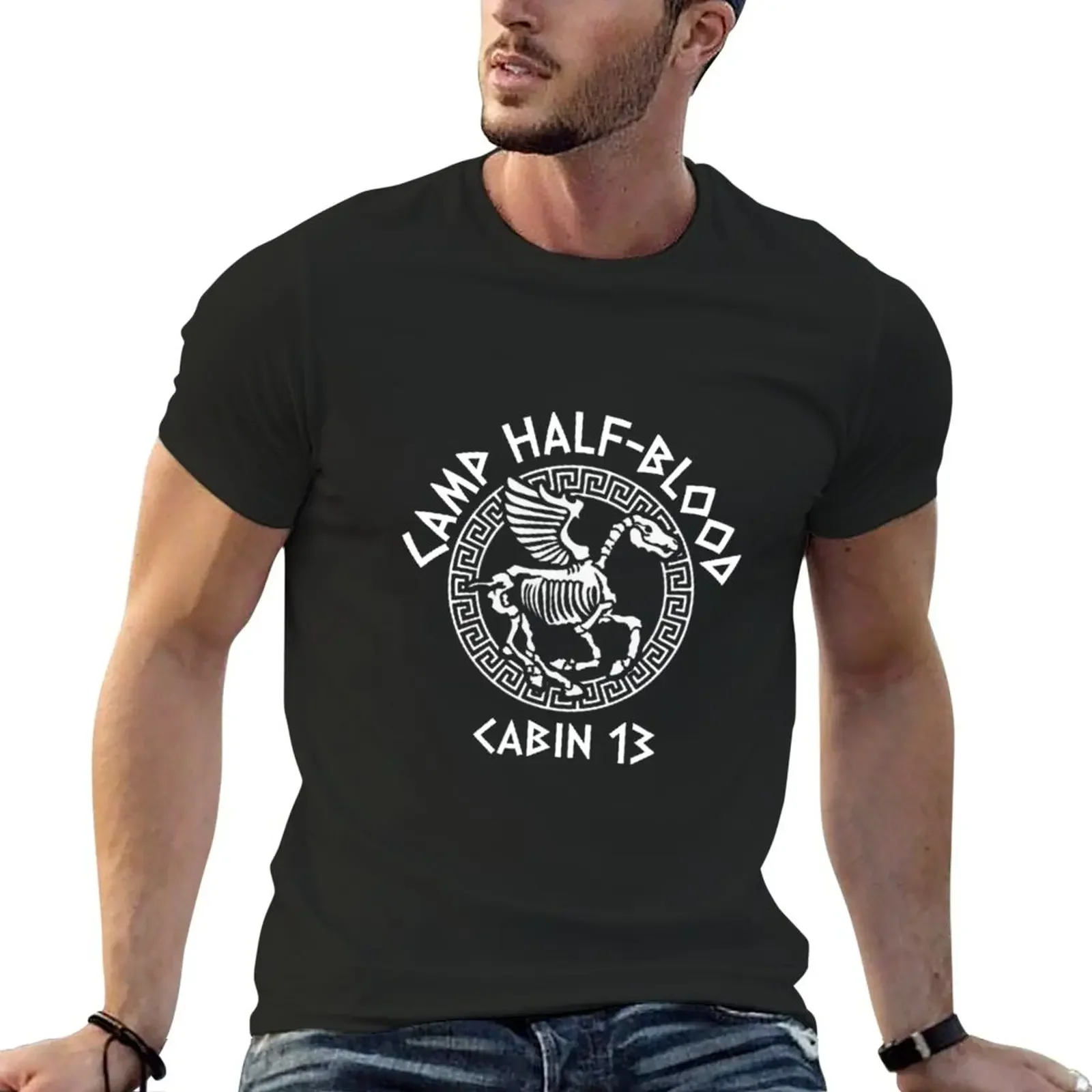 

Cabin 13 Camp Half-Blood T-Shirt heavyweights quick-drying summer top mens funny t shirts