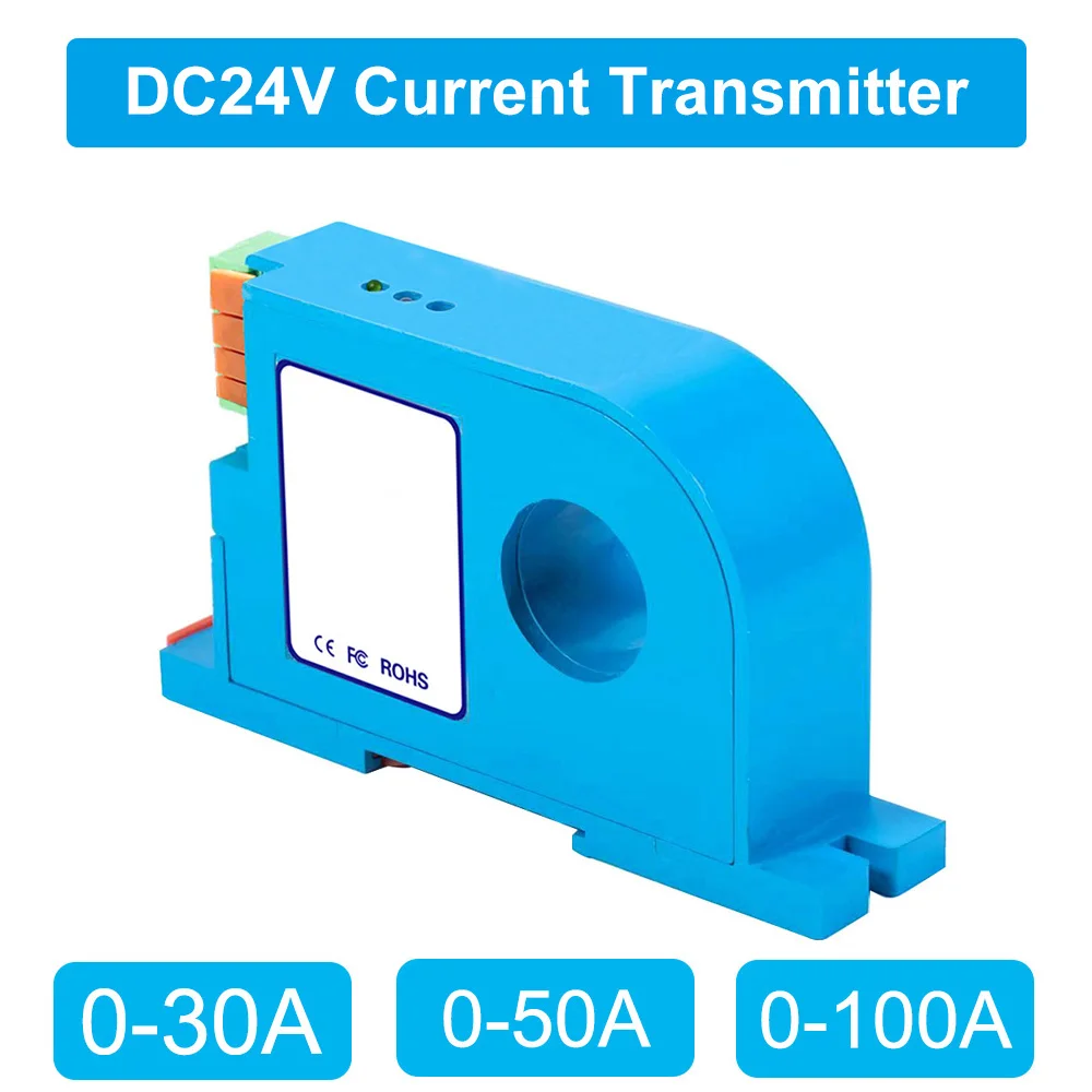 Single Phase Current Sensor AC DC Electric Ampere Transducer Transmitter 10A 20A 30A 50A 100A Input 4-20mA Output Converter
Single Phase Current Sensor AC DC Electric Ampere Transducer Transmitter 10A 20A 30A 50A 100A Input 4-20mA Output Converter