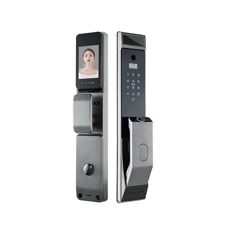 Hot Sale S914MAX Wifi APP Code Key Card Biometric Fingerprint Smart Door Lock with Peephole Camera
Hot Sale S914MAX Wifi APP Code Key Card Biometric Fingerprint Smart Door Lock with Peephole Camera