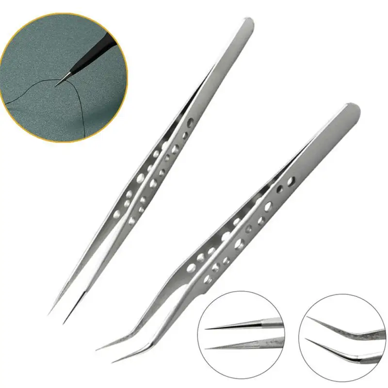 ESD Anti-Static Stainless Steel Tweezers Precision Maintenance Industrial Repair Curved Tool Home Working Model Making Hand Tool
ESD Anti-Static Stainless Steel Tweezers Precision Maintenance Industrial Repair Curved Tool Home Working Model Making Hand Tool