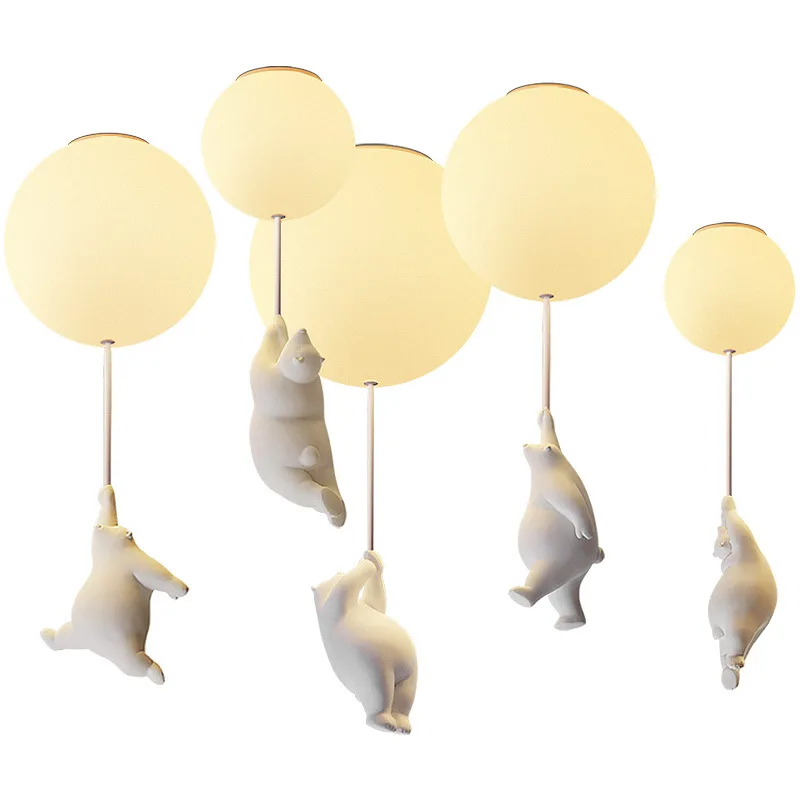 Modern Led Ceiling Lamp Cartoon Bear Balloon Bear Chandelier Children's Room Bedroom Lamp Living Room Home Decoration Lamp
Modern Led Ceiling Lamp Cartoon Bear Balloon Bear Chandelier Children's Room Bedroom Lamp Living Room Home Decoration Lamp