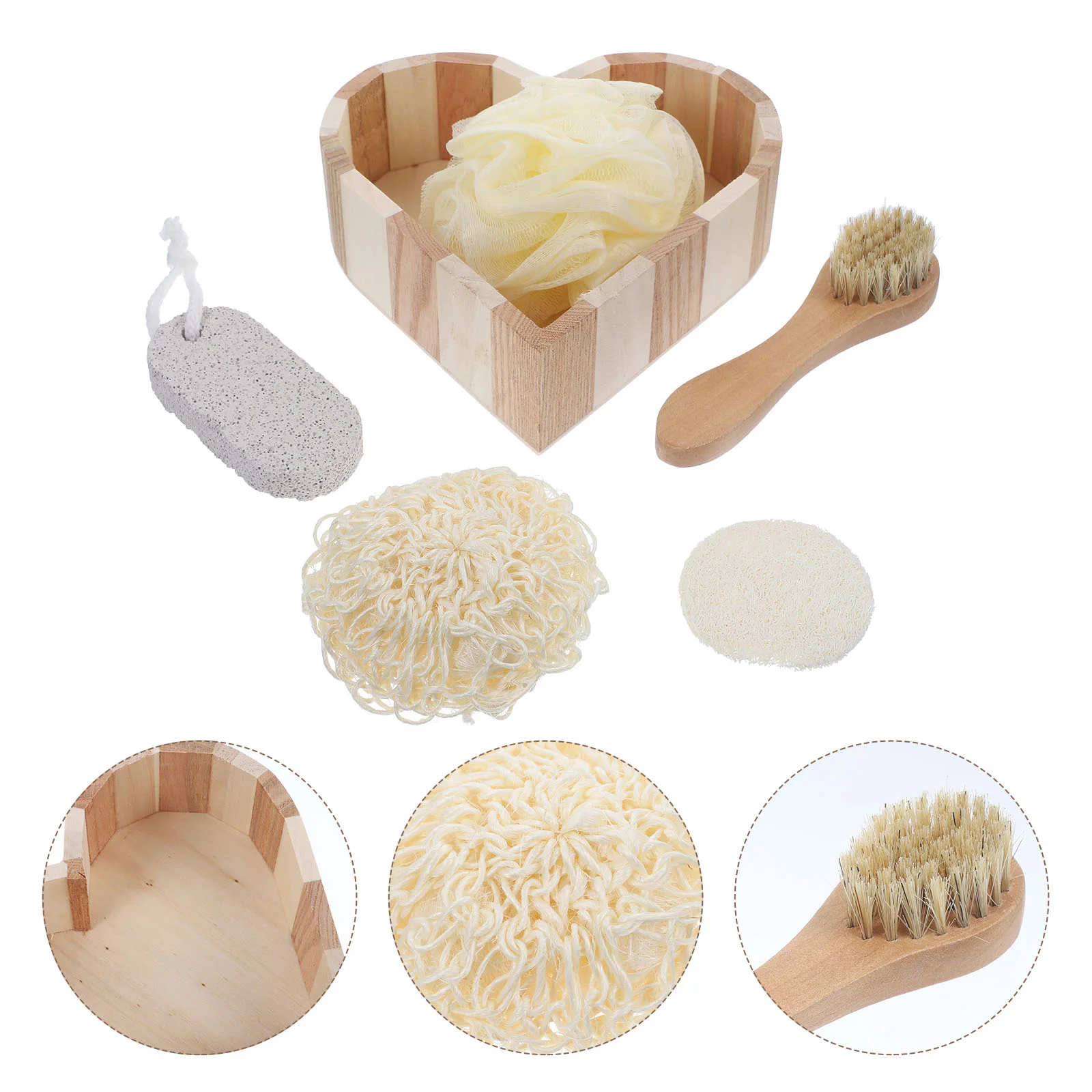 1 Set Bath Gift Box Bath Spa Gift Brushes Pumice Stone Loofah Slice for Women
1 Set Bath Gift Box Bath Spa Gift Brushes Pumice Stone Loofah Slice for Women