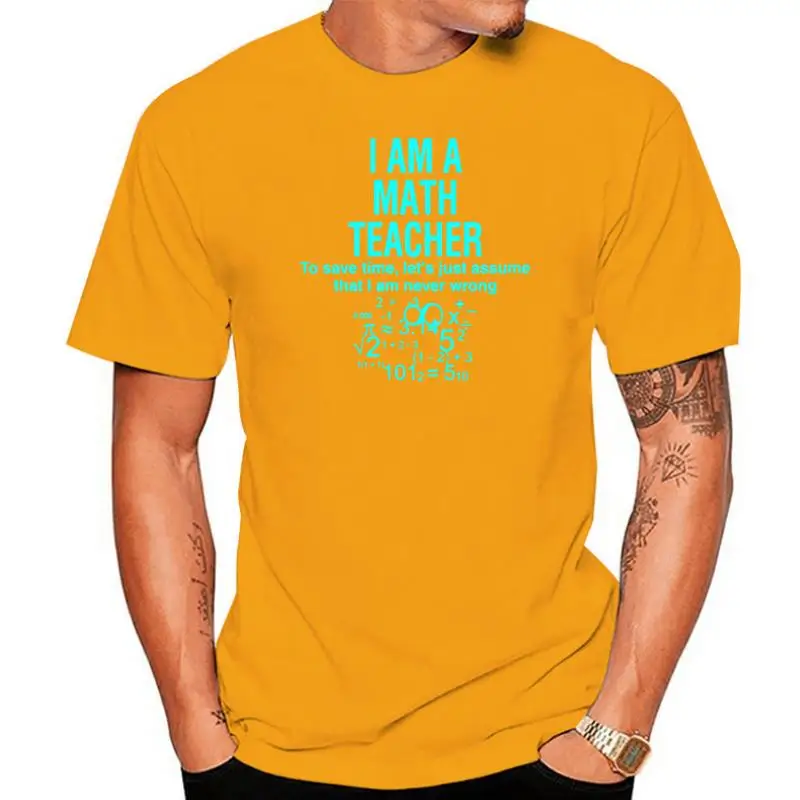 100% Cotton O-neck Custom Printed Men T shirt I Am A Math Teacher Assume I Am Never Wrong Women T-Shirt
100% Cotton O-neck Custom Printed Men T shirt I Am A Math Teacher Assume I Am Never Wrong Women T-Shirt