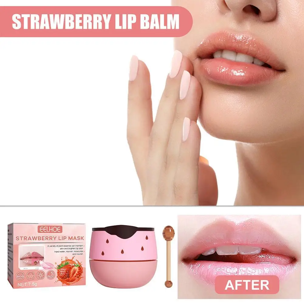 Lip Sleeping Mask Day And Night Prevention Dry And Crack Lip Hydrating Strawberry Honey Lip Balm Lip Masks Repair 7.5g
Lip Sleeping Mask Day And Night Prevention Dry And Crack Lip Hydrating Strawberry Honey Lip Balm Lip Masks Repair 7.5g