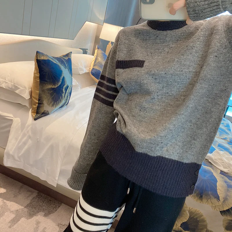 High Quality Korean Style Fall/Winter TB Ideas Yarn Knit Pullover Sweater Women's Loose Casual Crewneck Undersprout INS
High Quality Korean Style Fall/Winter TB Ideas Yarn Knit Pullover Sweater Women's Loose Casual Crewneck Undersprout INS