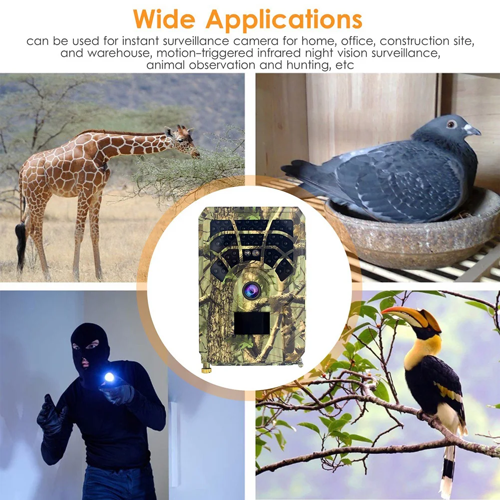 Durable Motion-triggered Infrared Night Vision Surveillance Camera Trail Camera PR-300A Waterproof IP56 32GB ABS
Durable Motion-triggered Infrared Night Vision Surveillance Camera Trail Camera PR-300A Waterproof IP56 32GB ABS