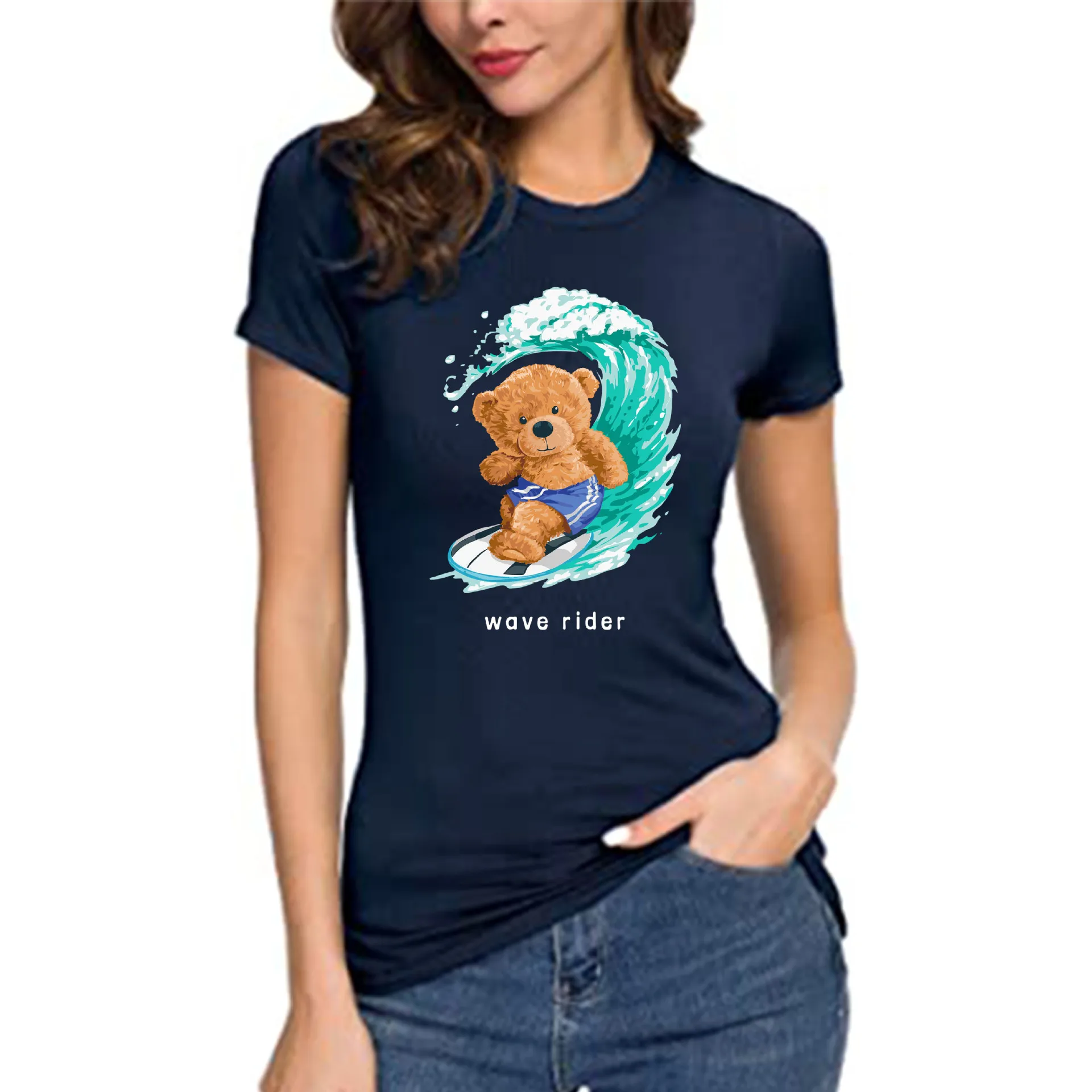 100% Cotton Surf Bear Print T Shirts Summer 2022 T Shirts Women's Casual O Neck T Shirts Unisex Plus Oversized Women T Shirts
100% Cotton Surf Bear Print T Shirts Summer 2022 T Shirts Women's Casual O Neck T Shirts Unisex Plus Oversized Women T Shirts