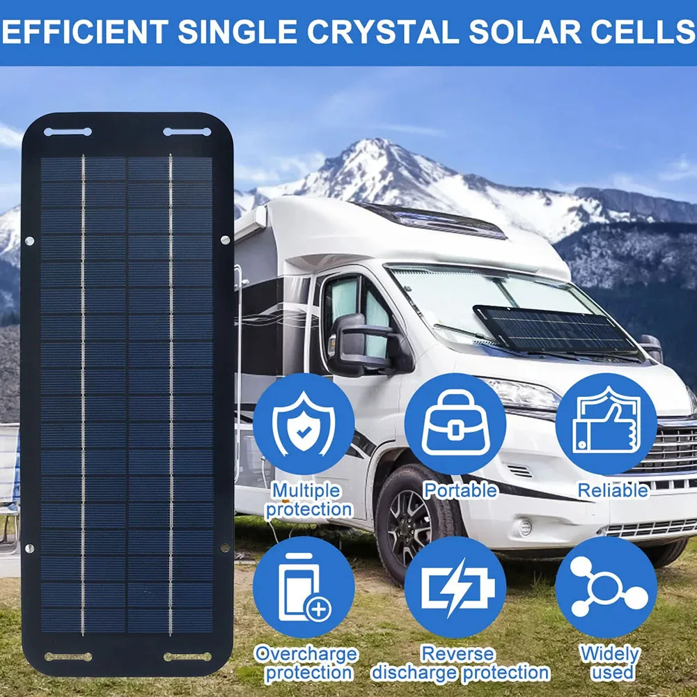 Solar Panel Kit 12V IP65 Waterproof Solar Charger Outdoor Portable Monocrystalline Solar Powered Battery Charger
Solar Panel Kit 12V IP65 Waterproof Solar Charger Outdoor Portable Monocrystalline Solar Powered Battery Charger