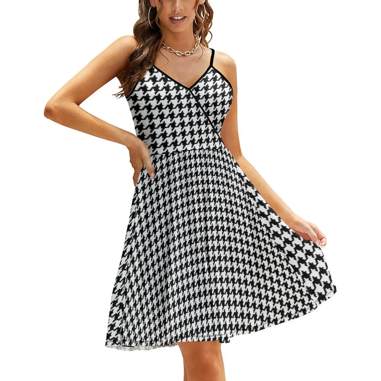Houndstooth Sling Dress Dress women women formal occasion dresses Women's clothing summer dress for women 2024
Houndstooth Sling Dress Dress women women formal occasion dresses Women's clothing summer dress for women 2024