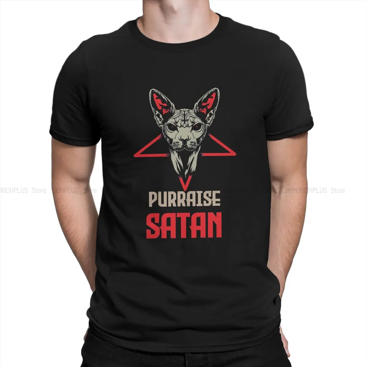 Purraise Satan Classic Men Polyester TShirt Cat Lover O Neck Tops T Shirt Humor Gift Idea
Purraise Satan Classic Men Polyester TShirt Cat Lover O Neck Tops T Shirt Humor Gift Idea