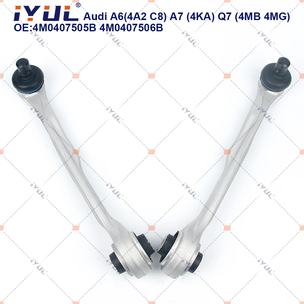 

IUYL Pair Front Upper Suspension Control Arm Straight For Audi A6 4AH C8 A7 4KA A8 4N2 Q7 4MB Q8 4MN Bentayga 4V1 Touareg CR7